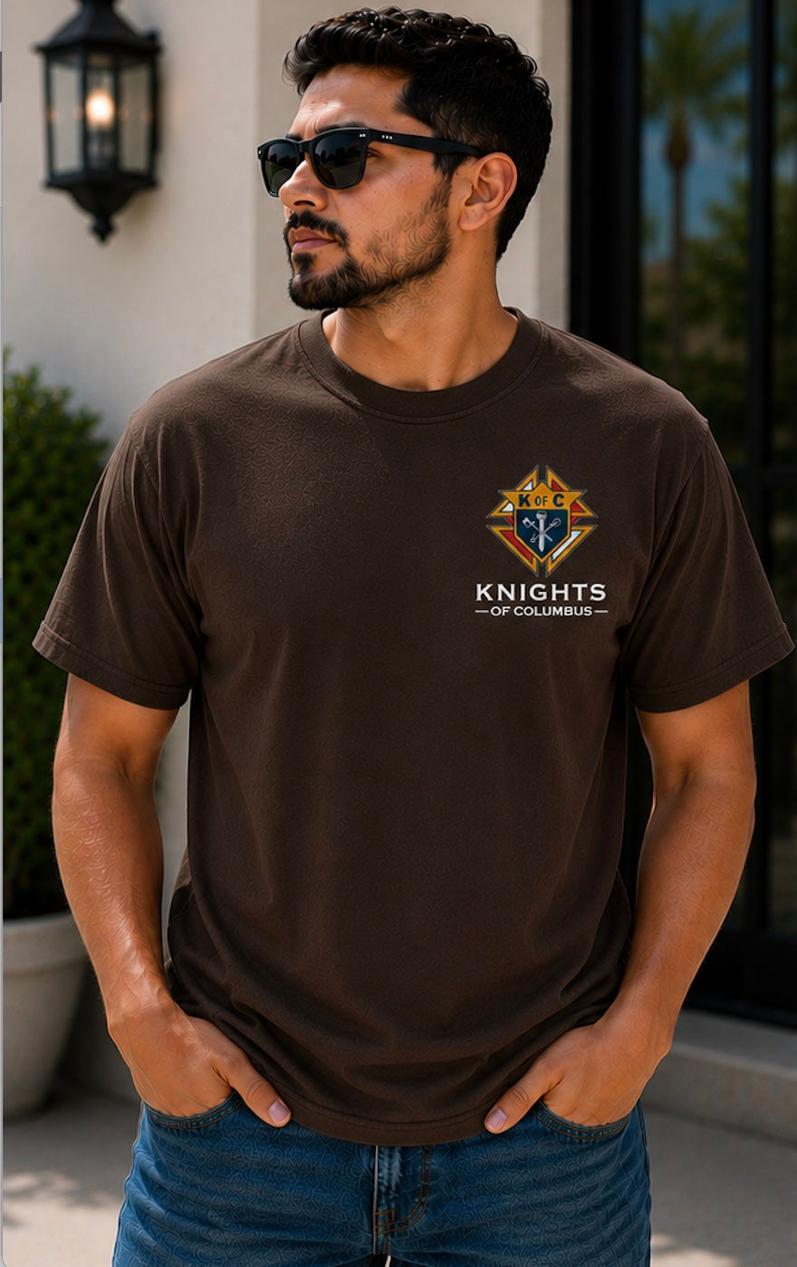 Knights of Columbus Premium T-Shirt - Brown