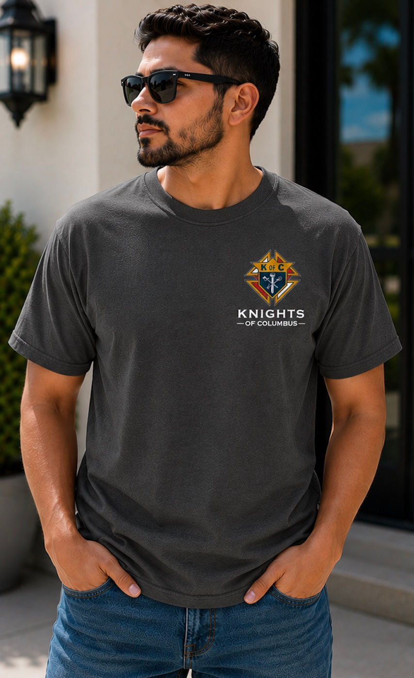 Knights of Columbus Premium T-Shirt - Charcoal