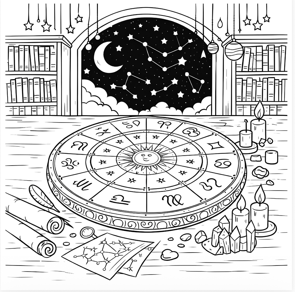 Thumbnail: Astrology Coloring Book | Zodiac & Celestial Coloring Pages