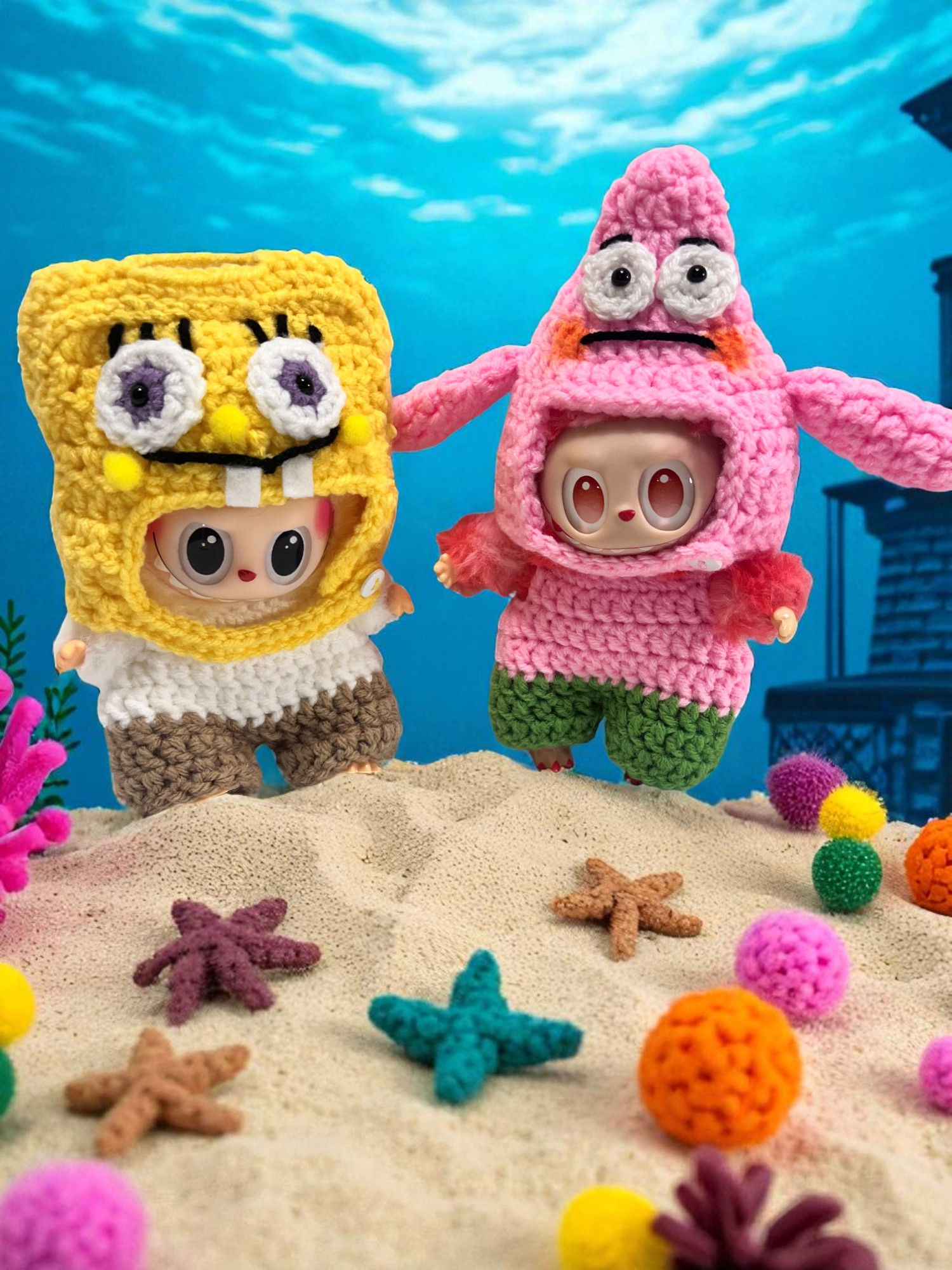 PatTrick Trouble â Patrick-Inspired Labubu Outfit by Creative Hooks