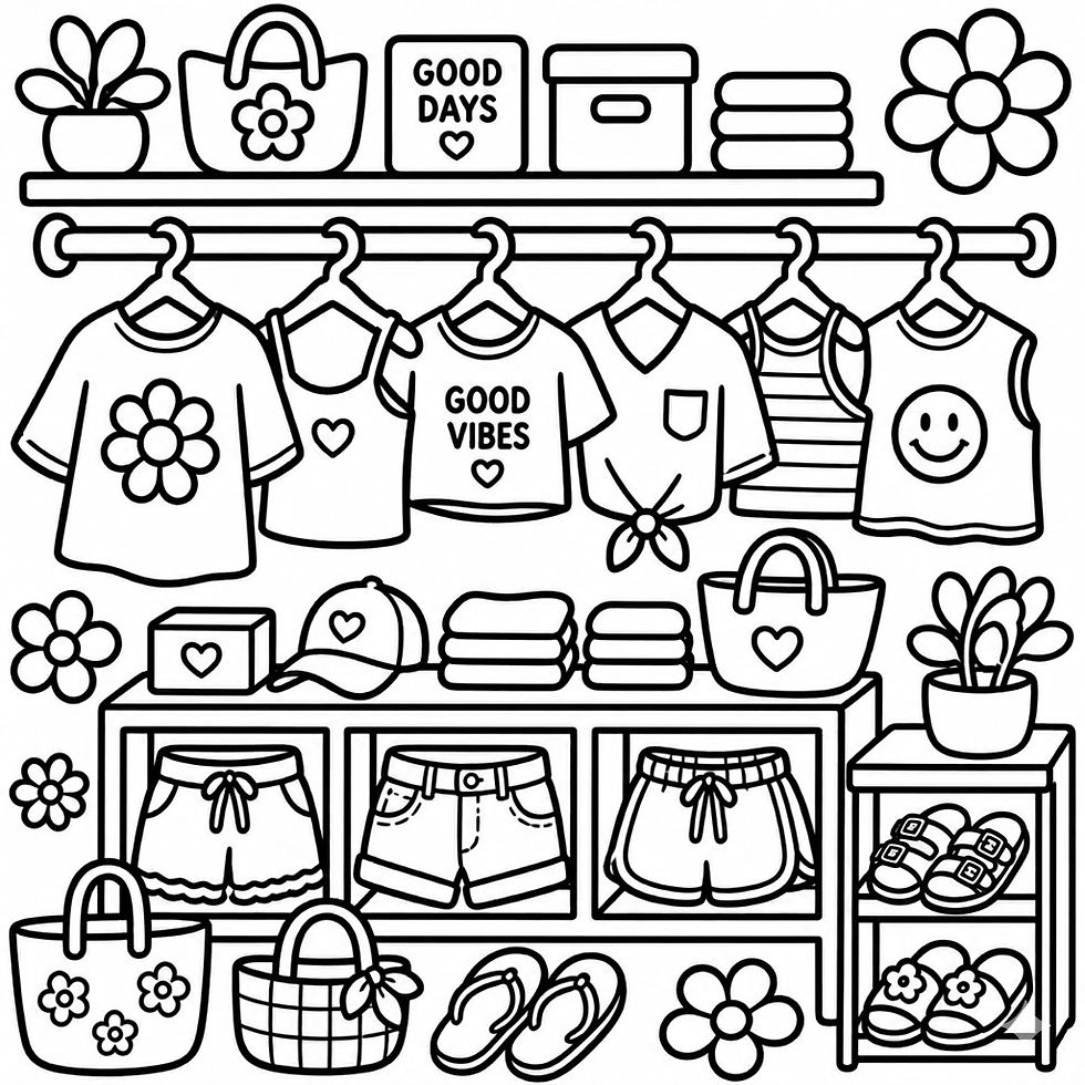 Thumbnail: Soft Summer Escape Coloring Book: Cozy Moments, Warm Days & Peaceful Scenes