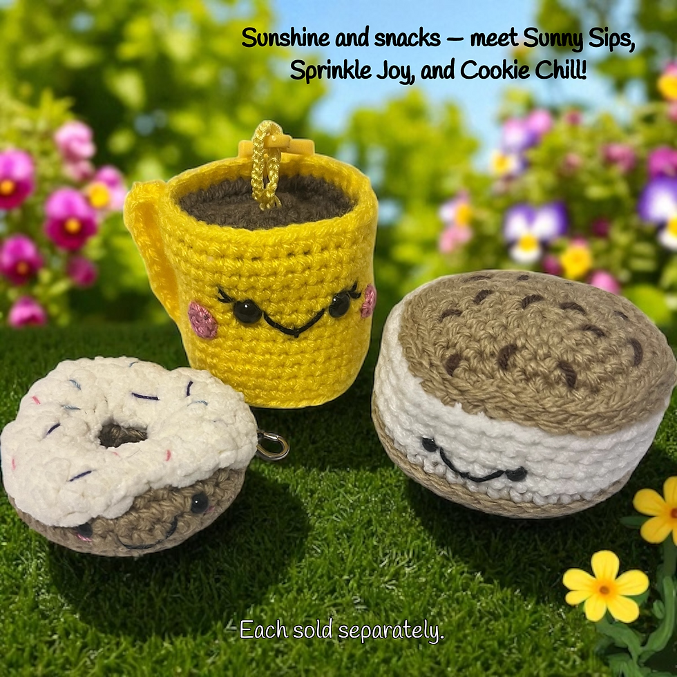 Thumbnail: Cookie Chill – Crochet Ice Cream Sandwich Charm