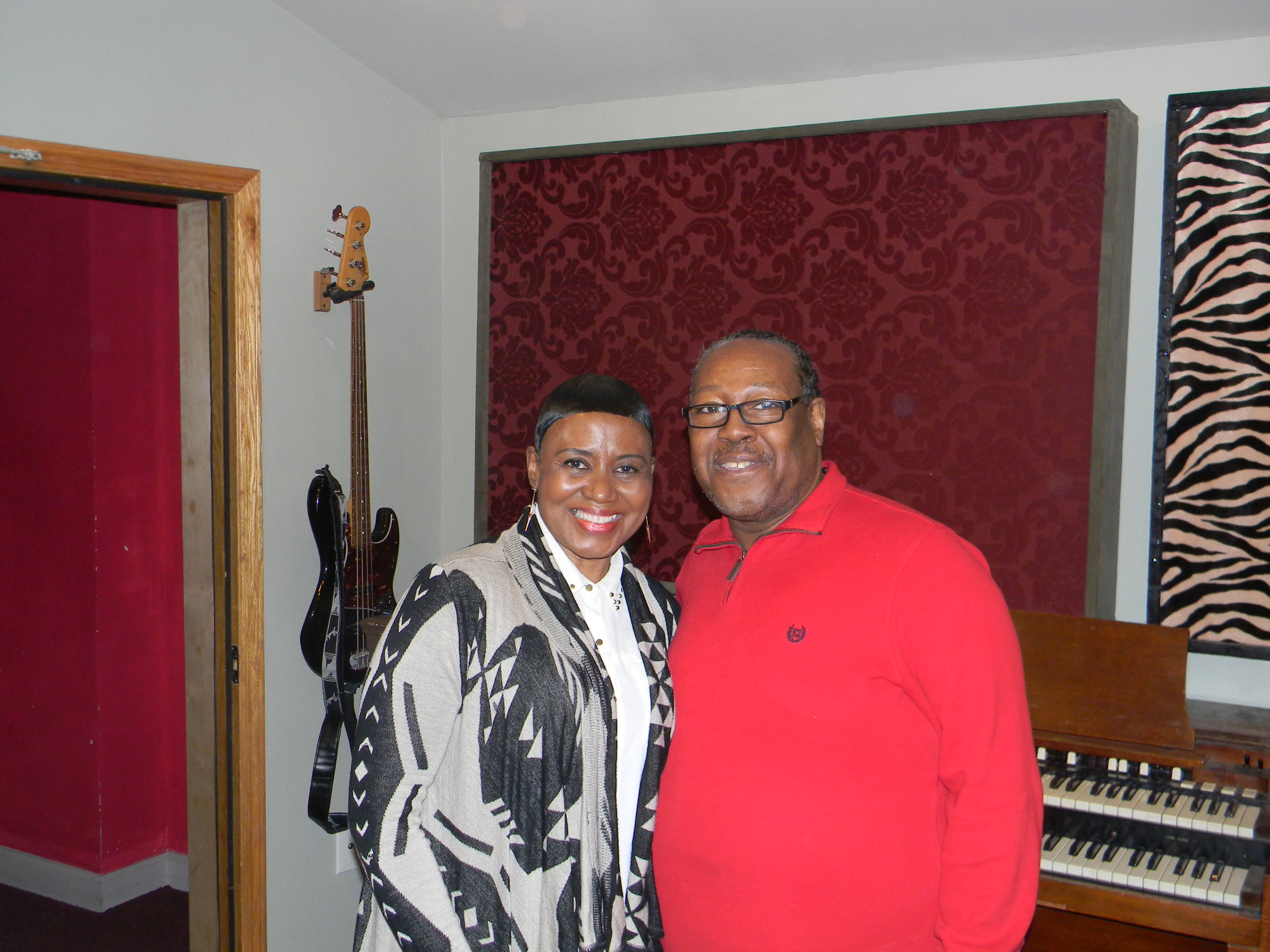 PJ WILLIS WITH ROSE REED (JIMMY REED'S DAUGHTER)