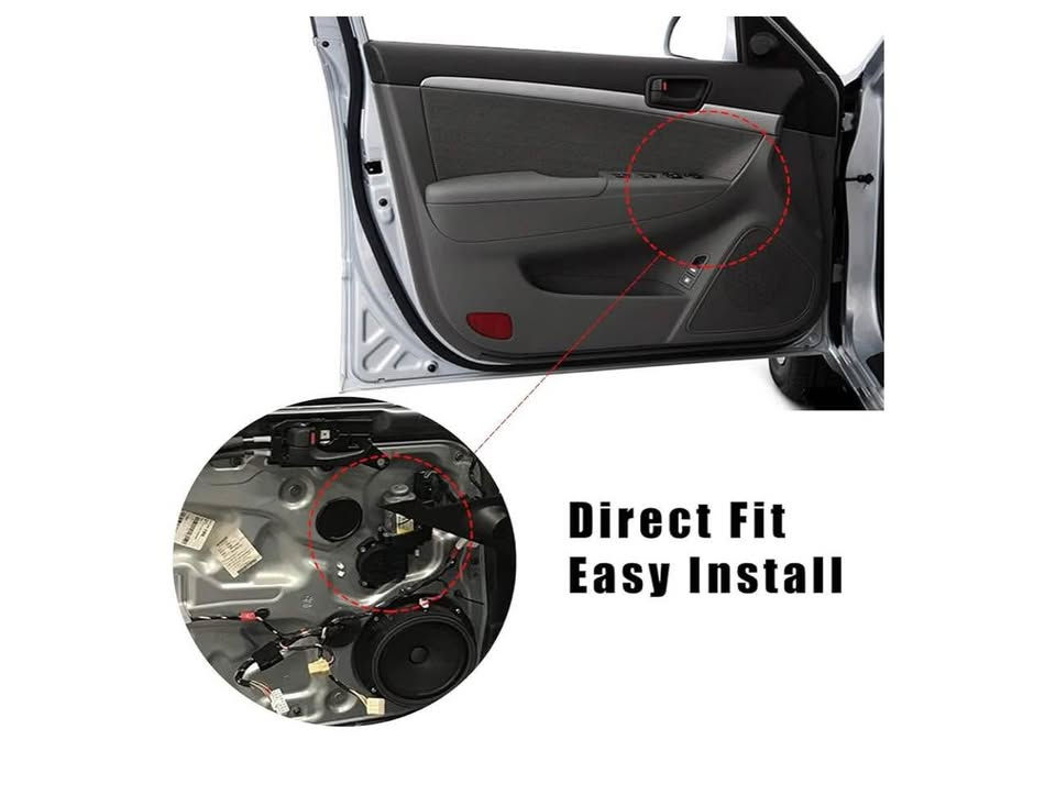 Car door interior with Direct Fit and Easy Install text visible
