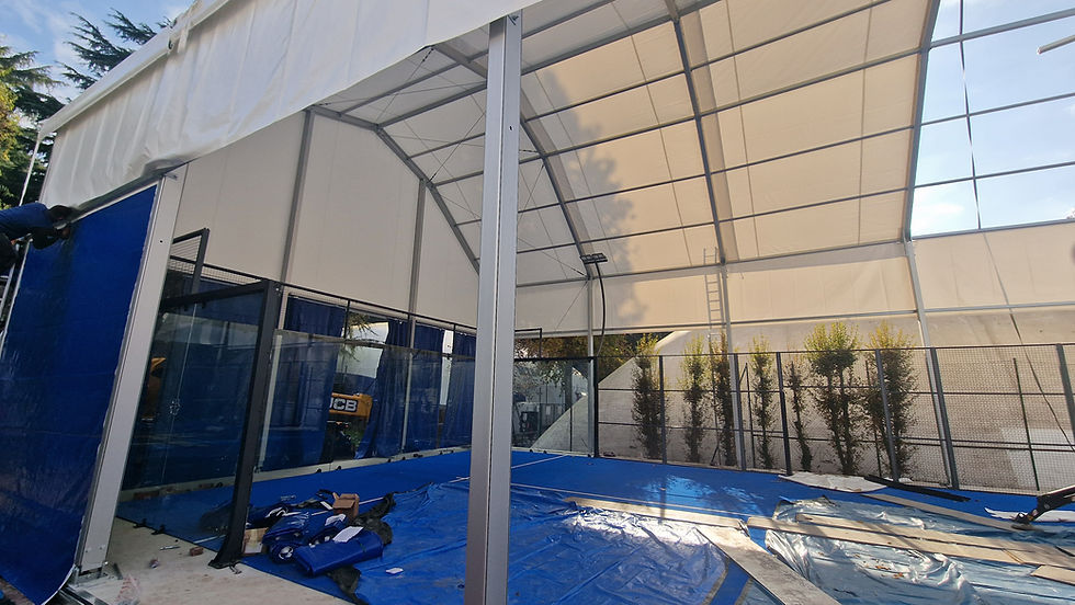 Copertura Campo Padel – Sporting Milano 2