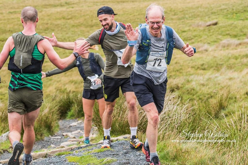 trail runner in yorkshire dales