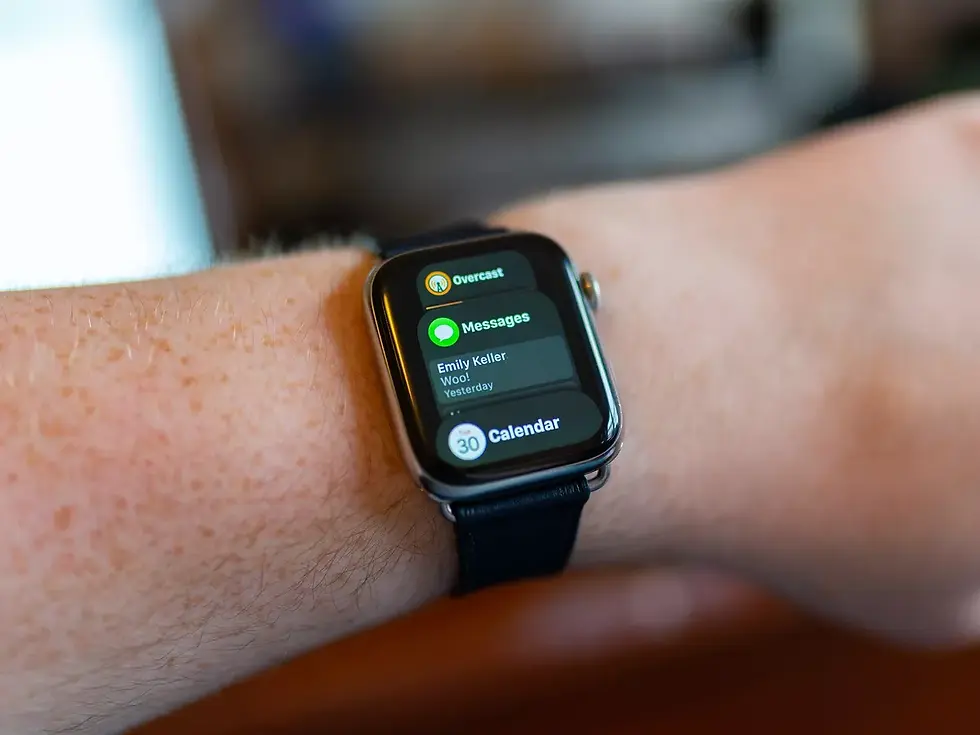 Apple Watch dock view