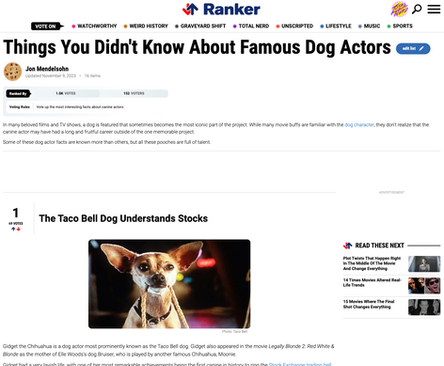 Things You Didn't Know About Famous Dog Actors