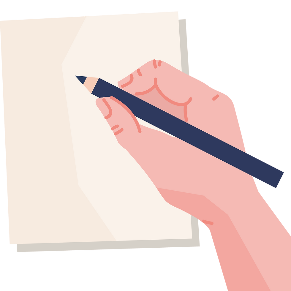 Animated hand writing with a penciil