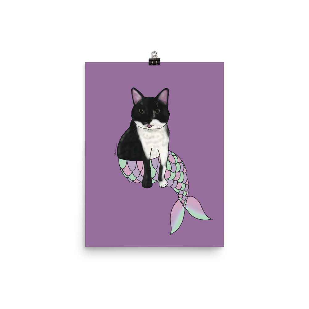 Purrmaid - Alfredo - Art Print