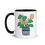 Thumbnail: Bagel Plant With Cream Cheese Planter - Mug with Color Inside - 11oz