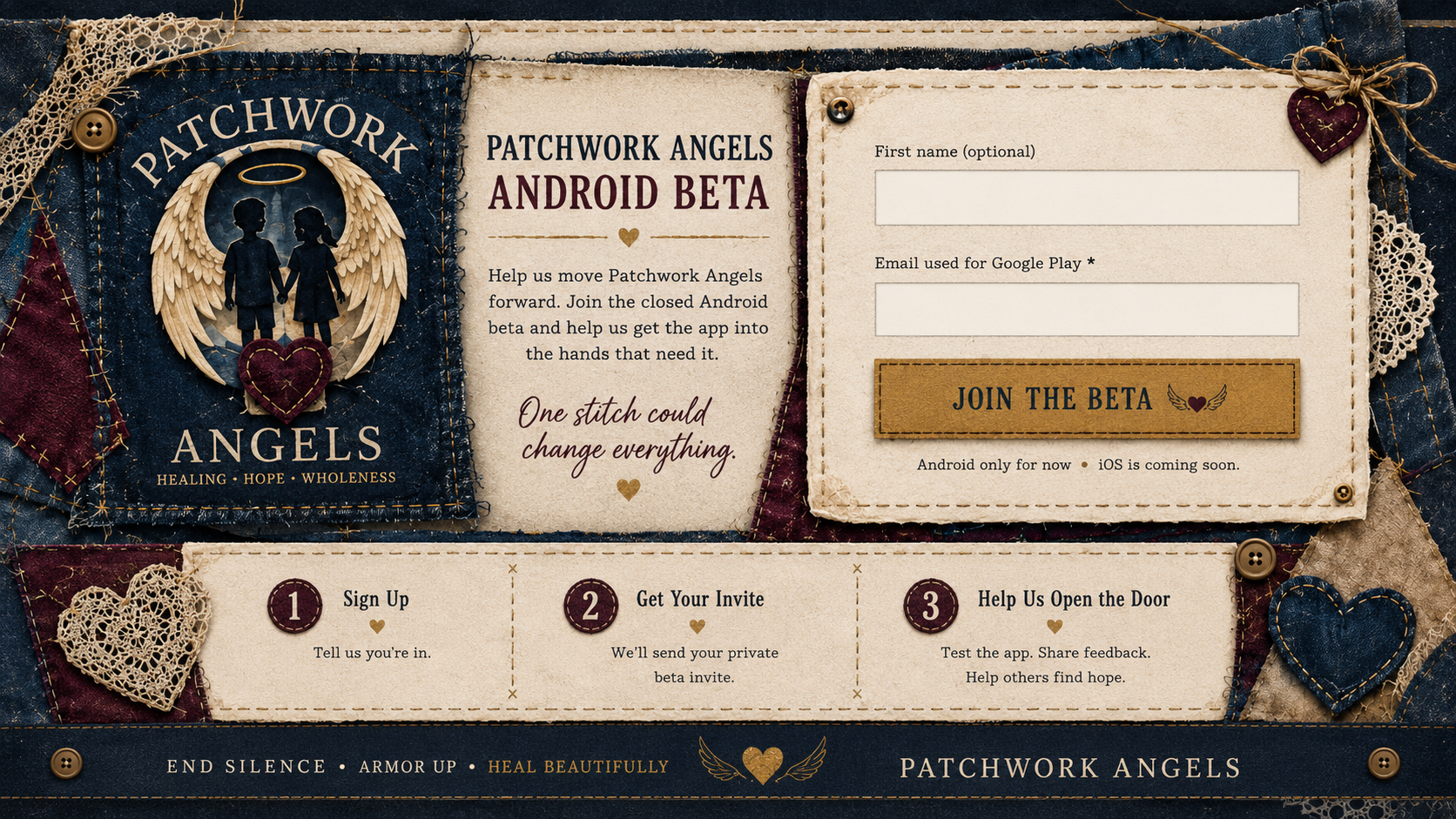 Patchwork Angels Beta Testing | END SILENCE