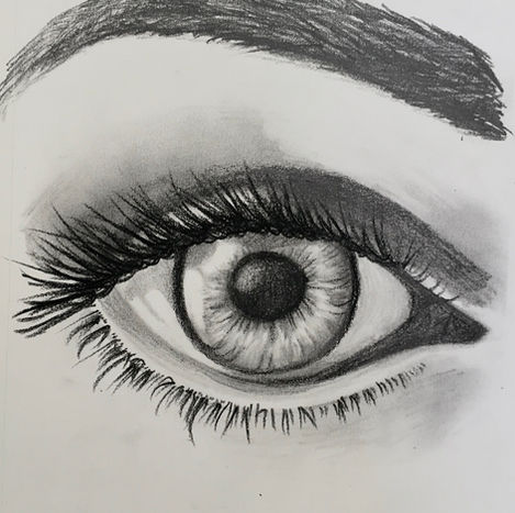 Pencil eye drawing 