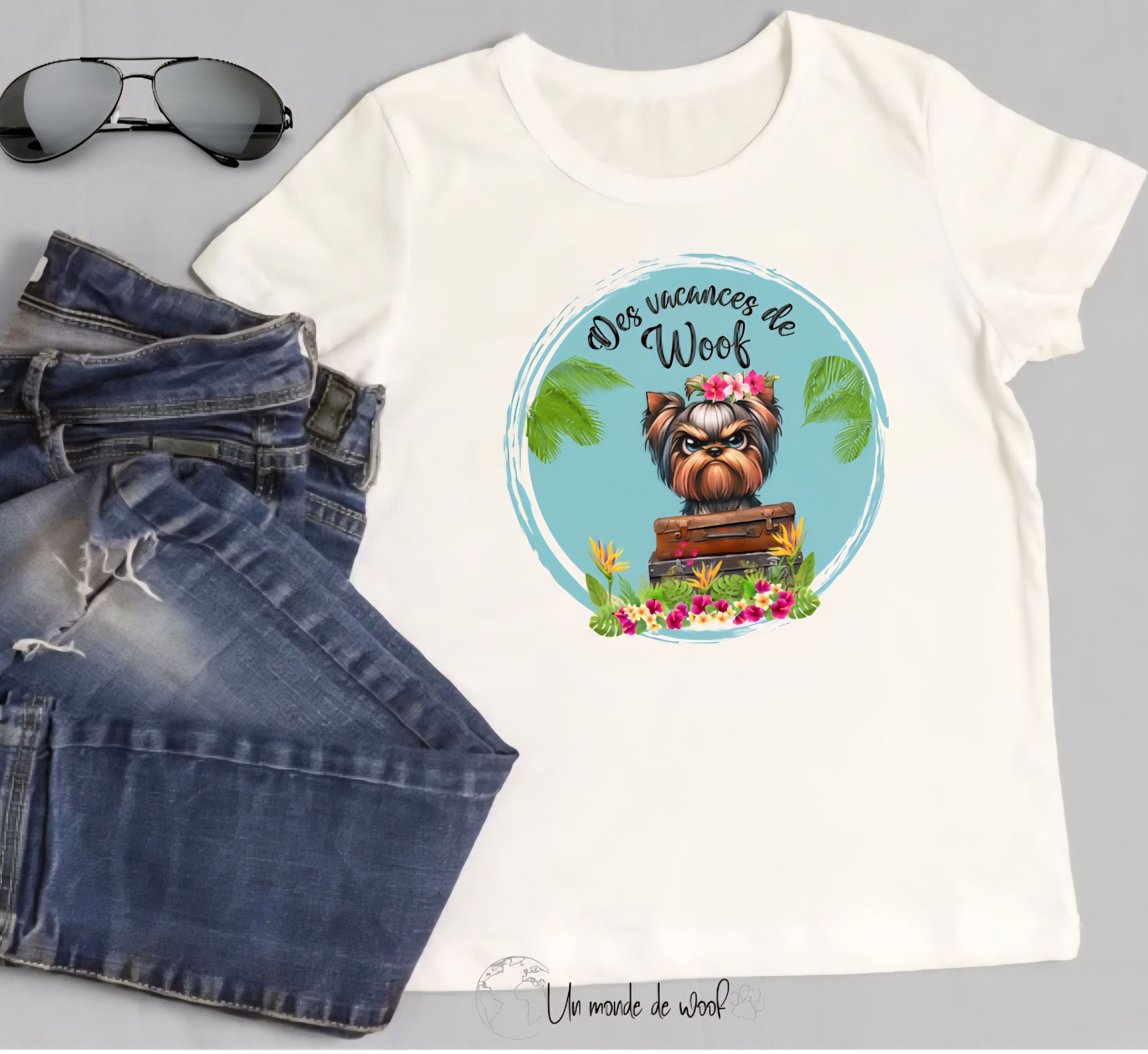 Tee-shirt "DES VACANCES DE WOOF"