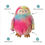 Miniature : 🦉🌈 Peluche "Chouette Arc-en-Ciel"