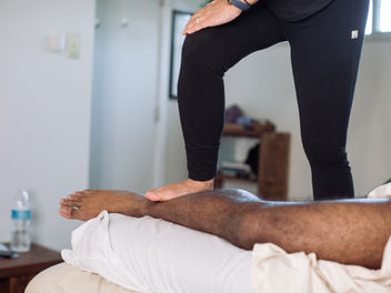 Intermediate Ashiatsu massage class in session in Durham, NC