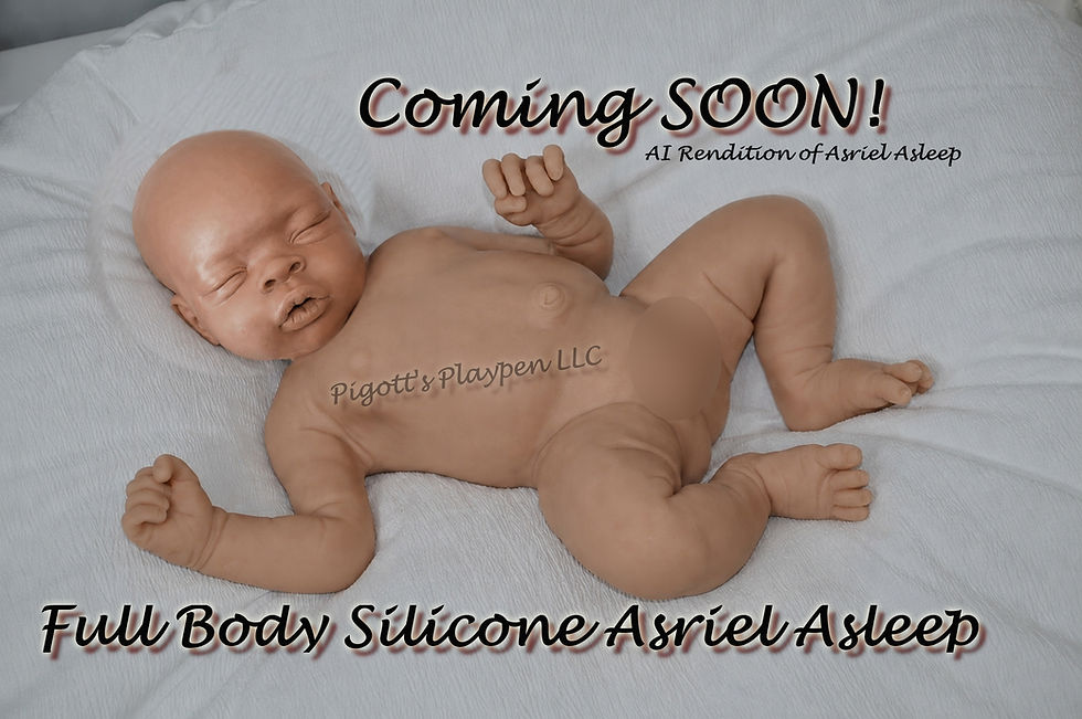 Miniature : Full Body Silicone Asriel Asleep BLANK UNPAINTED Kit