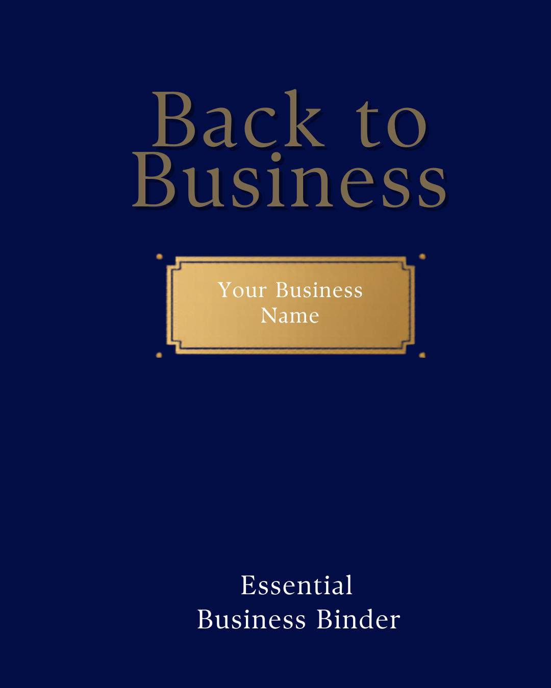 Back to Business: Binder™ — Essential Package