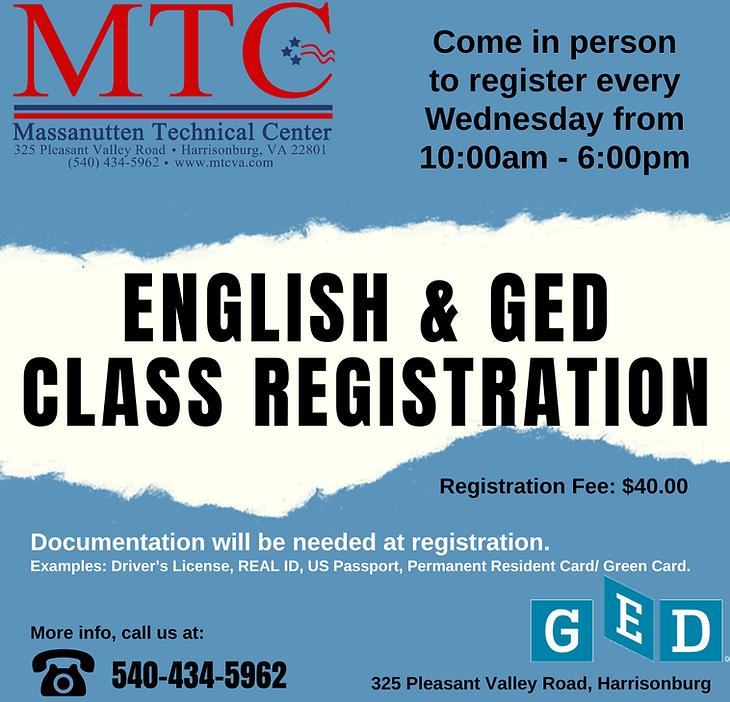 Blue and White English & GED Registration Instagram Post.png