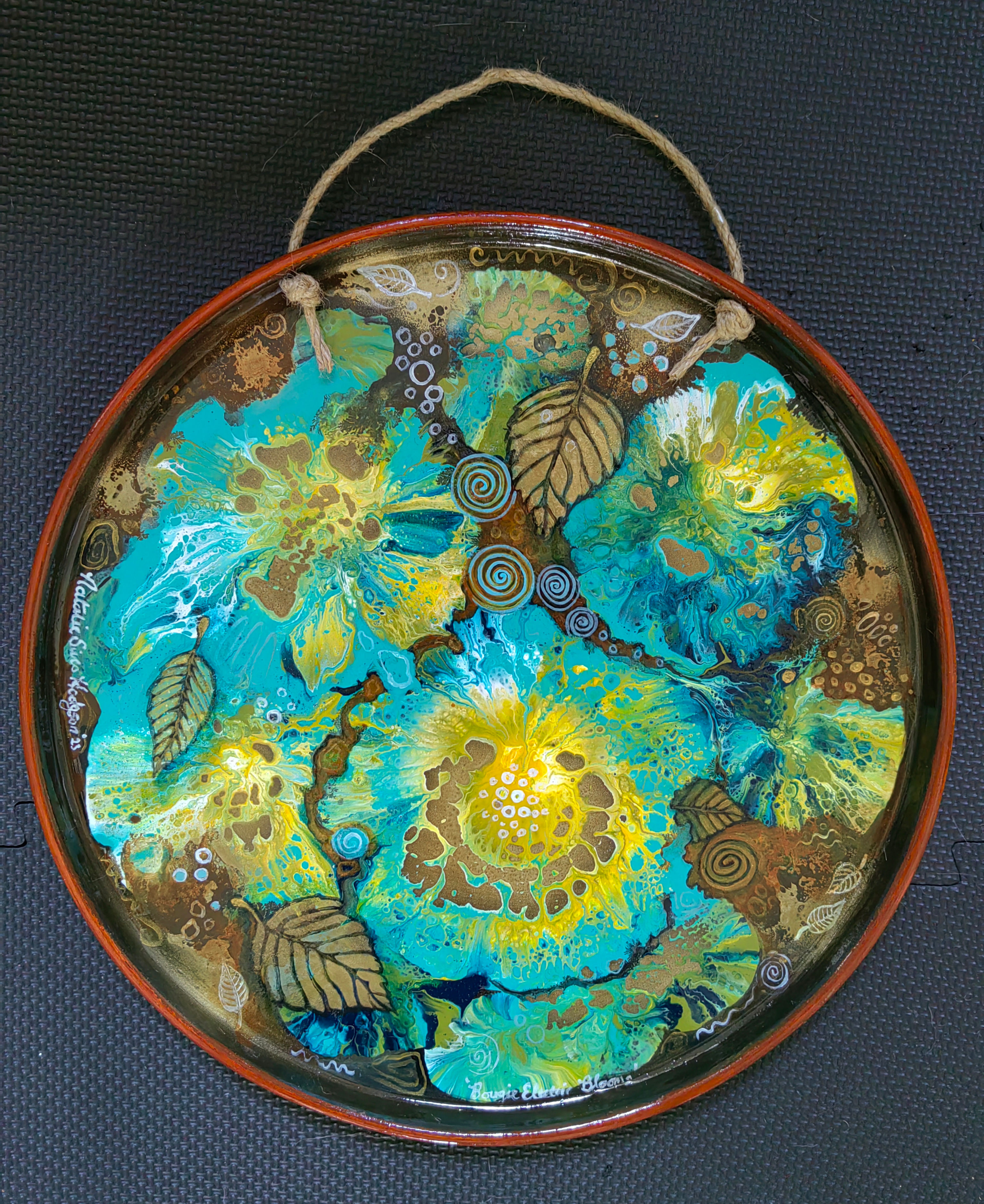 Wall Art Decor : Bougie Electric Blooms