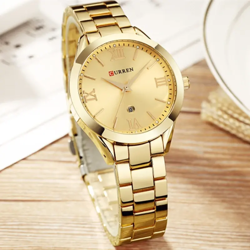 Thumbnail: CURREN Watch Women Watches Ladies 9007 Steel Women's Bracelet Watches Female