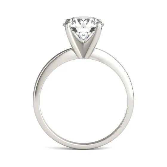 Thumbnail: 2 CTW Round Lab Grown Diamond Solitaire Engagement Ring 14K White Gold (G-Vs)