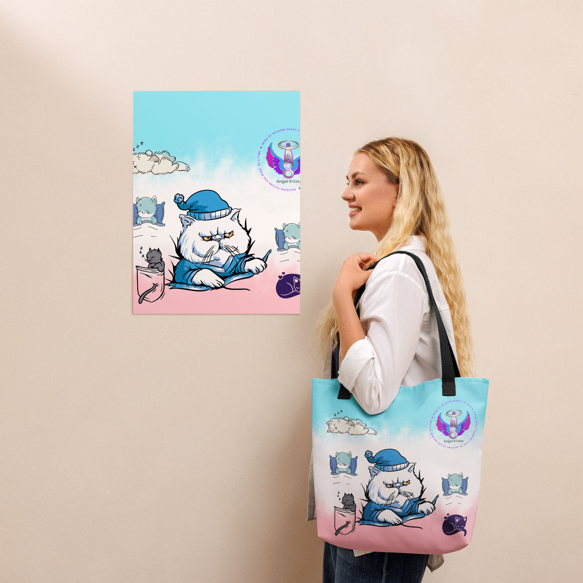 Tote bag "Just Sleep"