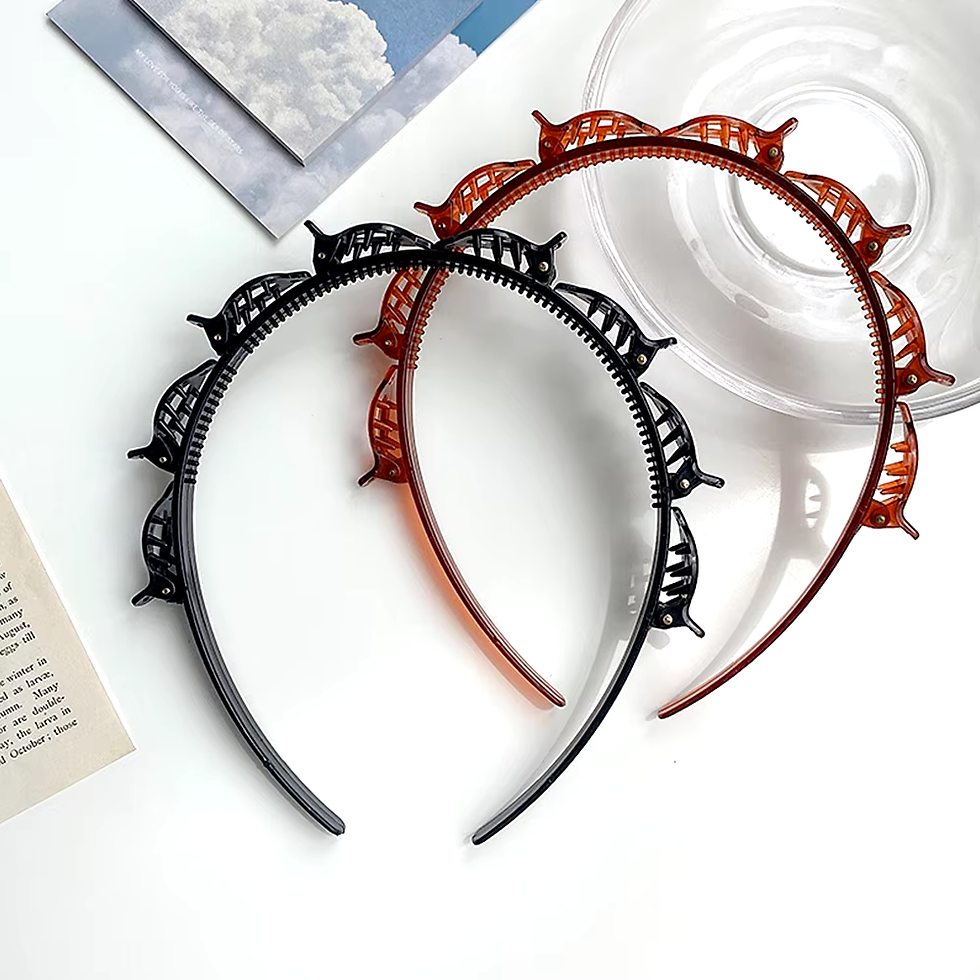 Thumbnail: 2022 New Double Bangs Hairstyle Hair Clips Hairpin Head Hoop Twist Plait Clip