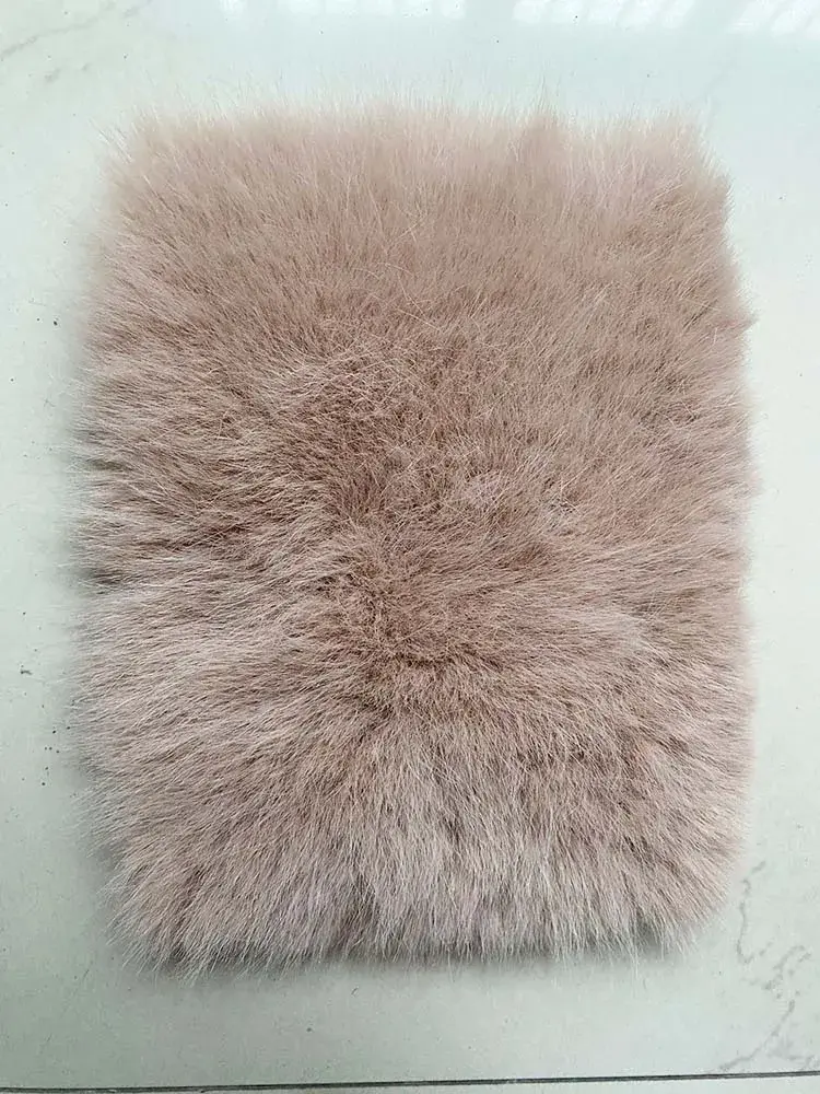Thumbnail: ZADORIN S-4xl Winter Luxury Faux Fox Fur Coat Slim Long Pink Red Blue Faux Fur