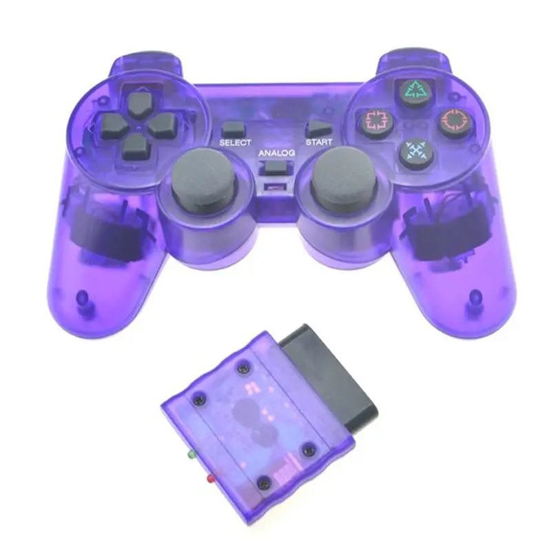 Thumbnail: Transparent Color Bluetooth Wireless Gamepad Controller for Sony PS2 2.4G