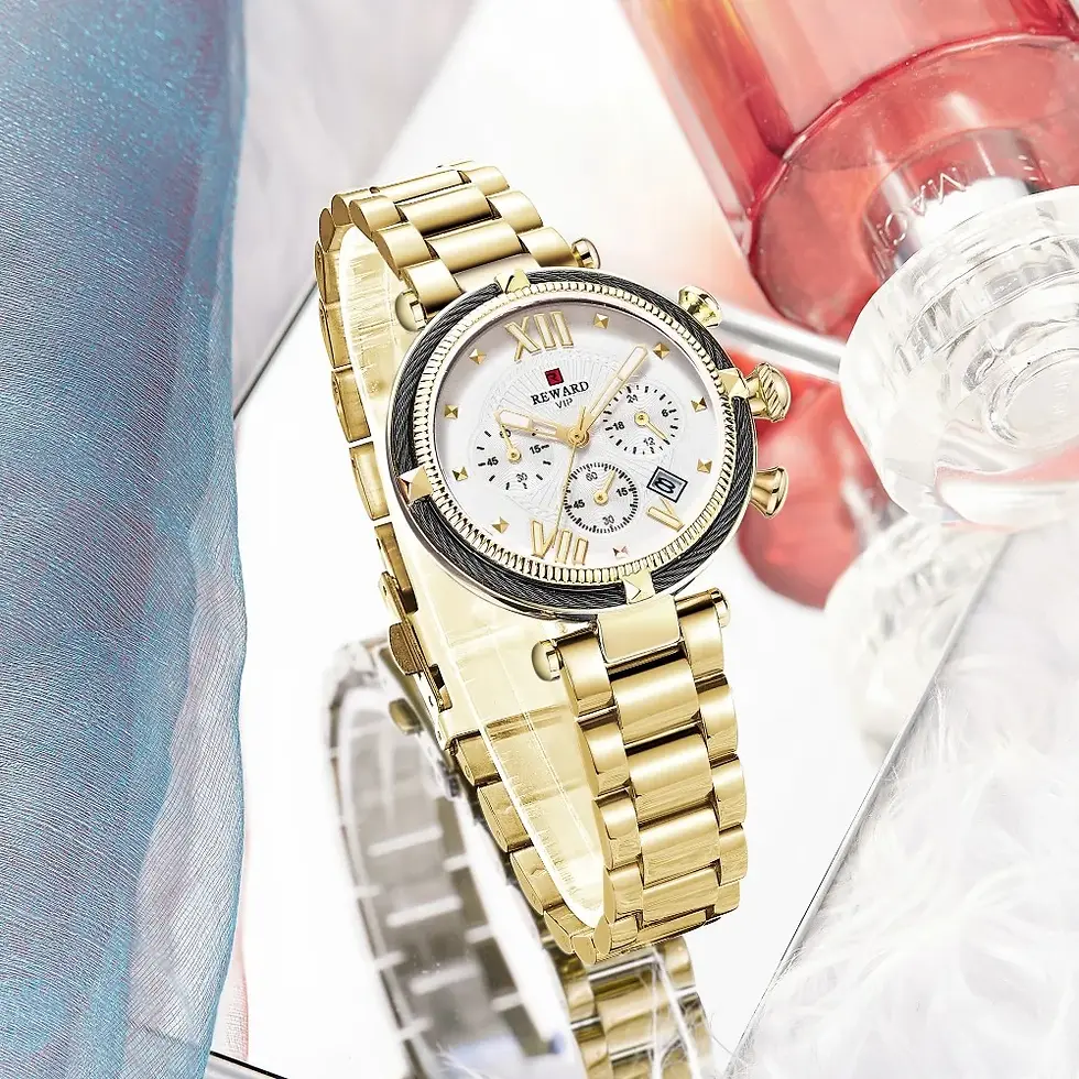 Thumbnail: REWARD Luxury Fashion Women Watches Waterproof Casual Quartz