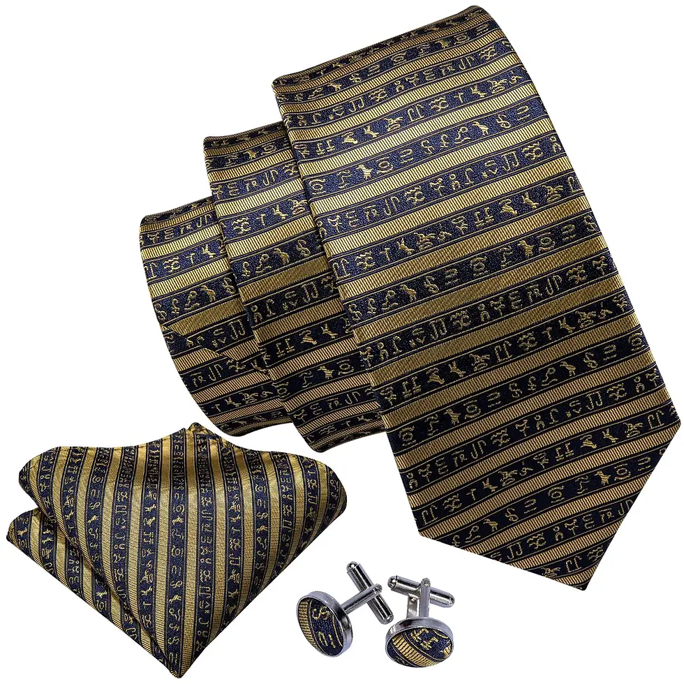 Gold Mens Ties 100% Silk Jacquard Woven 7 Colors Solid Ties for Men Wedding