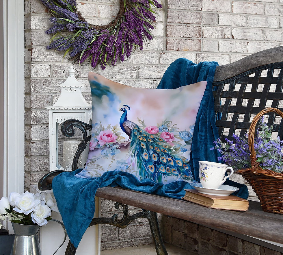 Thumbnail: Peacock Throw Pillow