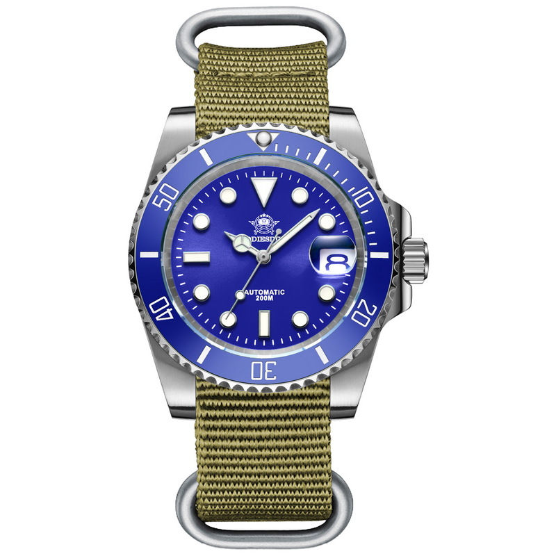 Thumbnail: Classic 200m Diving Watch Luminous Watch Japan NH35 Mechanical Automatic Diver