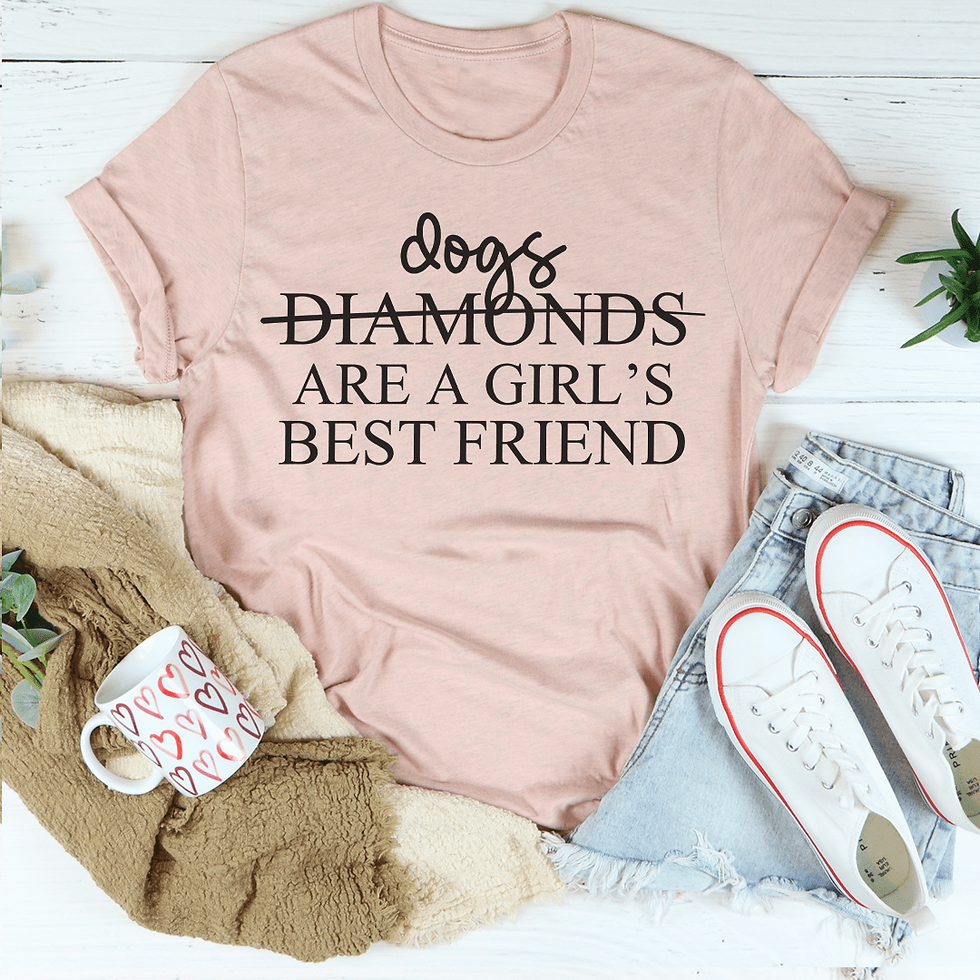 Thumbnail: Dogs Are a Girl's Best Friend T-Shirt