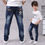 Thumbnail: 4-13 Years Children Fashion Clothes Classic Denim Clothing Long Trousers