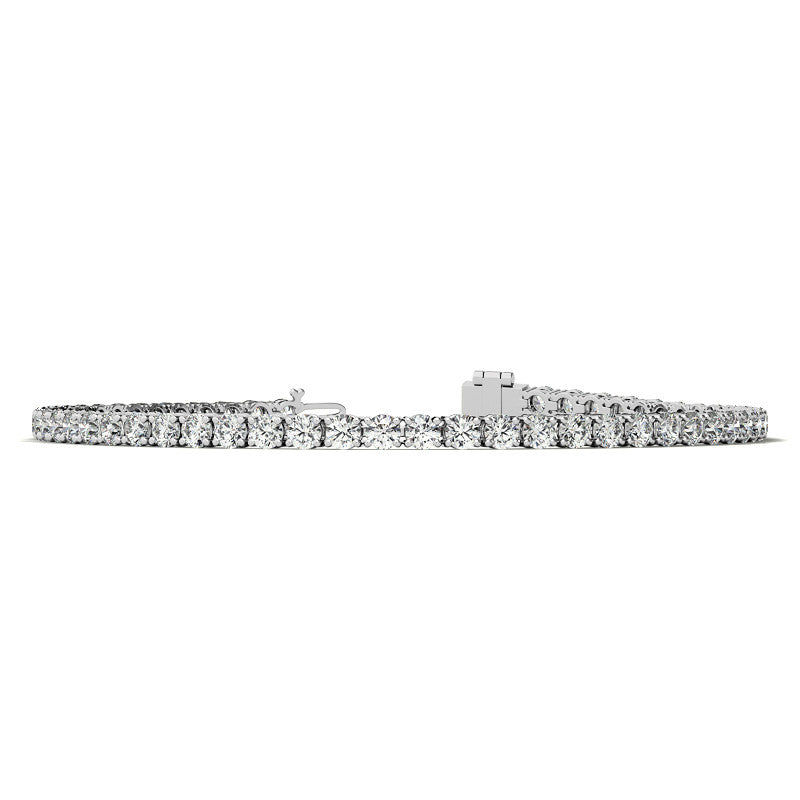 Thumbnail: 14K Gold 4.00 CTW Lab Diamond (G/Vs) Tennis Bracelet | AGI Certified | 30-Day