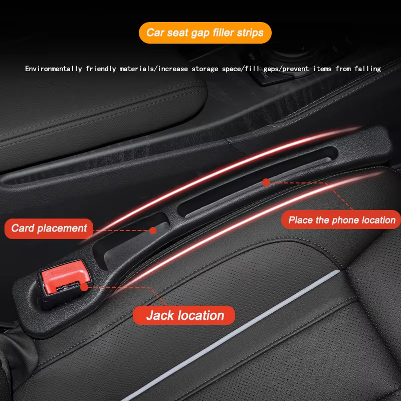 Thumbnail: Car Seat Gap Filler Side Seam Plug Strip Leak-Proof Filling Strip for All Car Mo