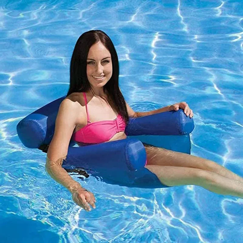 Thumbnail: PVC Summer Inflatable Foldable Floating Row Swimming Pool Water Hammock Air Matt