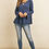 Thumbnail: Criss Cross Neck Long Sleeve Hacci Top