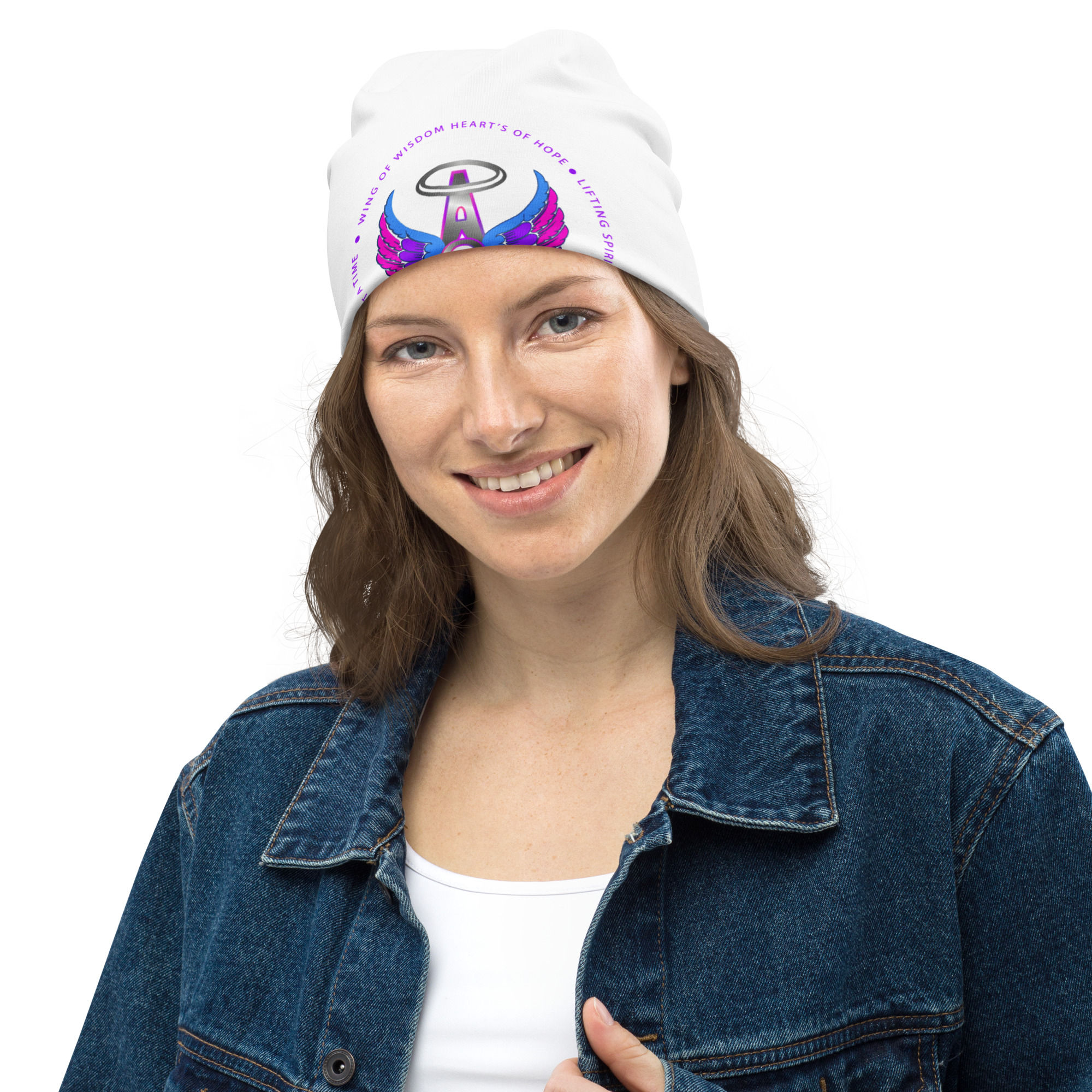 All-Over Print "Angel 8 Wings" Beanie