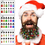 Thumbnail: 12PCS Christmas Bulb Beads Beard Ornament Colorful Christmas Clip Ball Ornament 