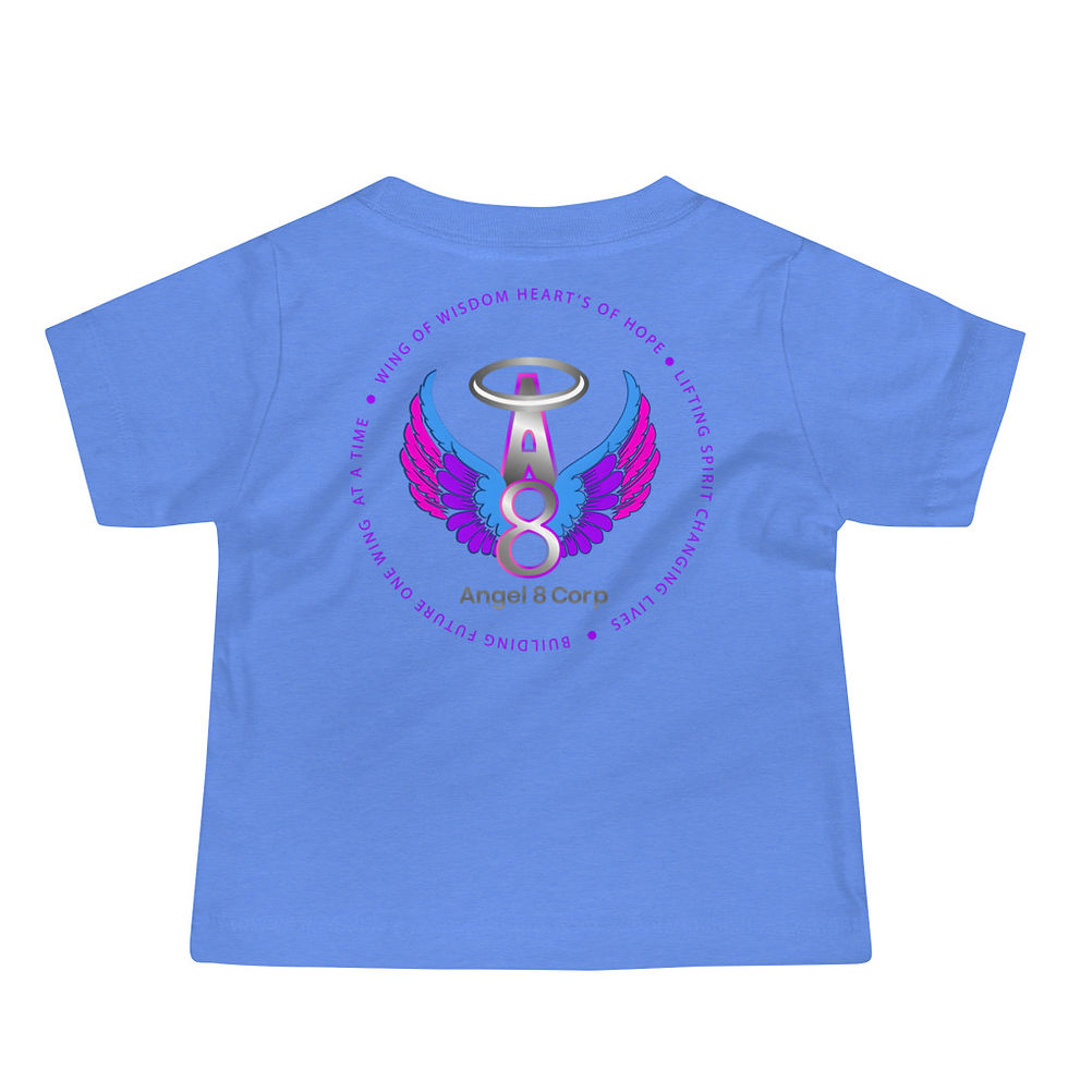 Thumbnail: Angel 8 Wings Baby Jersey Short Sleeve Tee, "Ice Cream Lips"