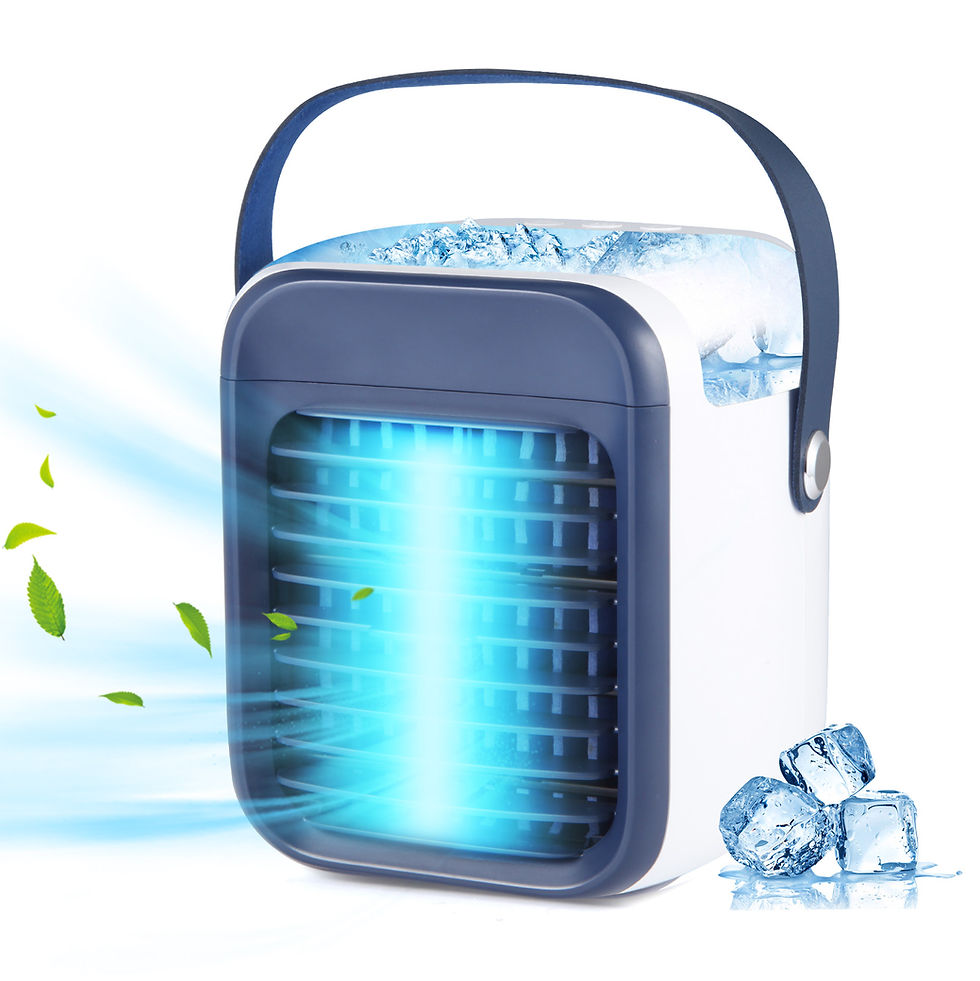 Thumbnail: Dropshipping Office Home Use LED 7 Colors Night Light Table Fan Small USB