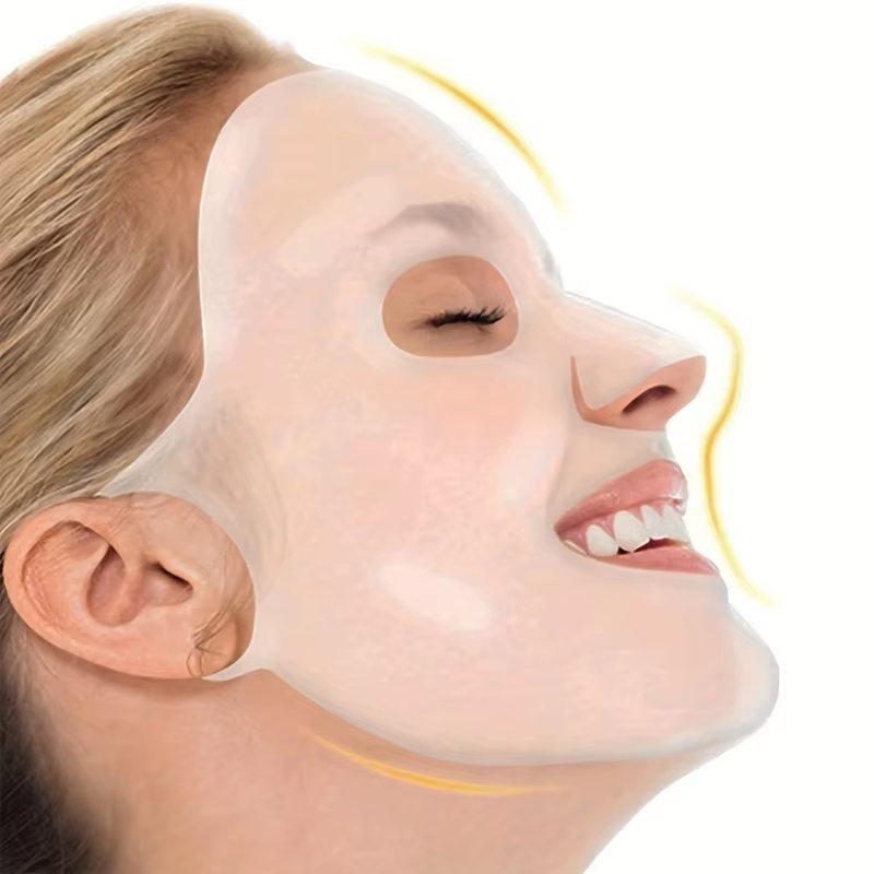 Thumbnail: 3D Silicone Mask Cover Fixed Mask Tool Ear Hanging Mask for Moisturizing Face Re
