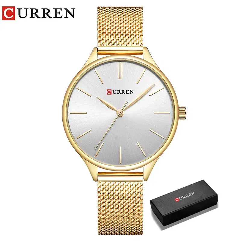 Thumbnail: CURREN Hot Fashion Simple Style New Ladies Bracelet Watches Women