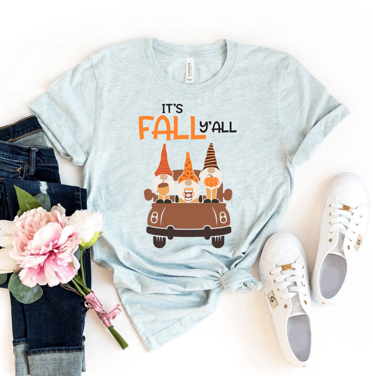 It's Fall Y'all Gnome T-Shirt