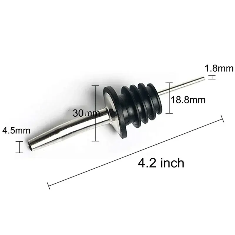 Thumbnail: UPORS Wine Pourer 2/3Pcs Stainless Steel Alcohol Liquor Spouts Bottle Dispenser