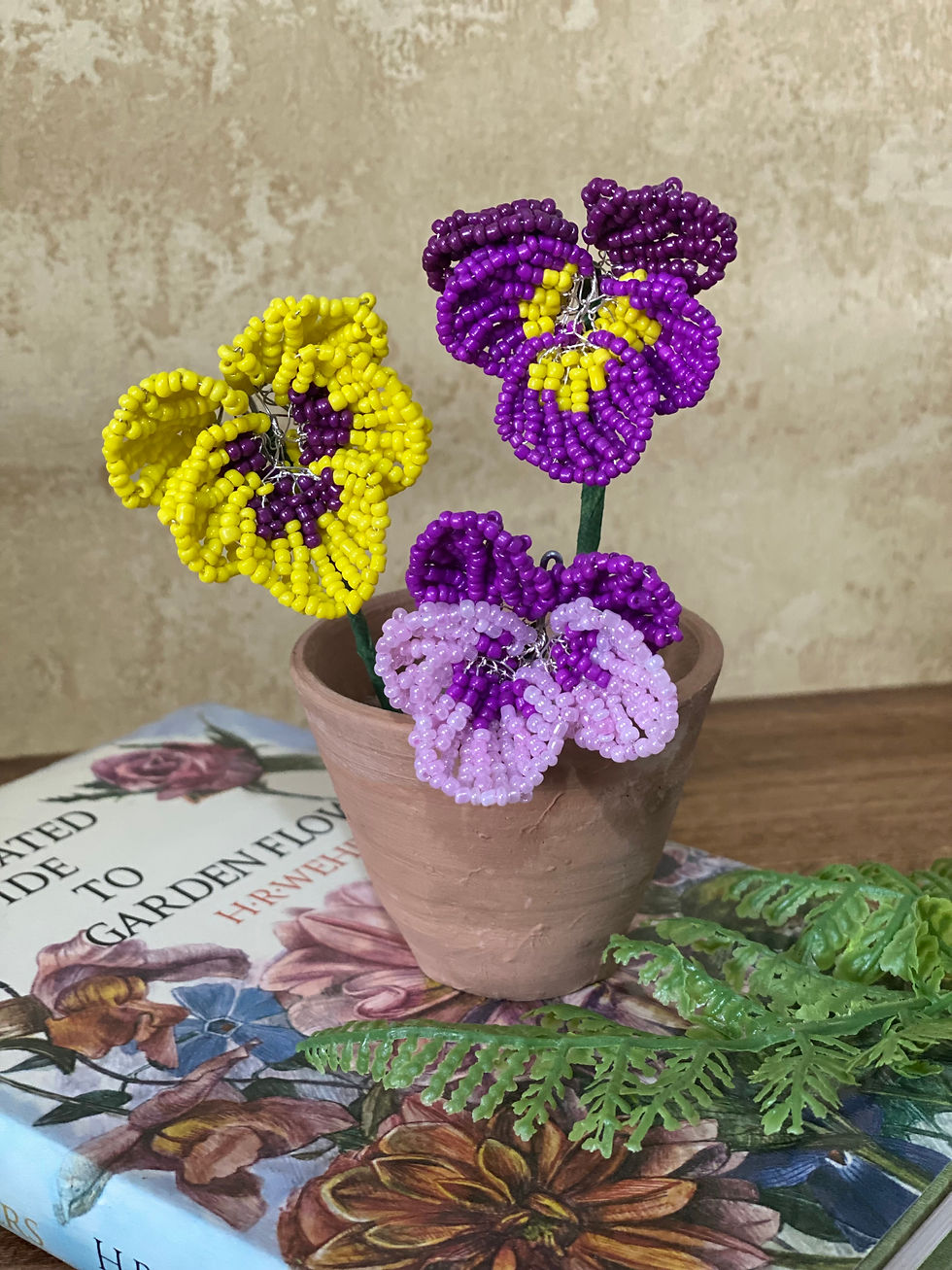 Pansy Flower Bead Craft Kit