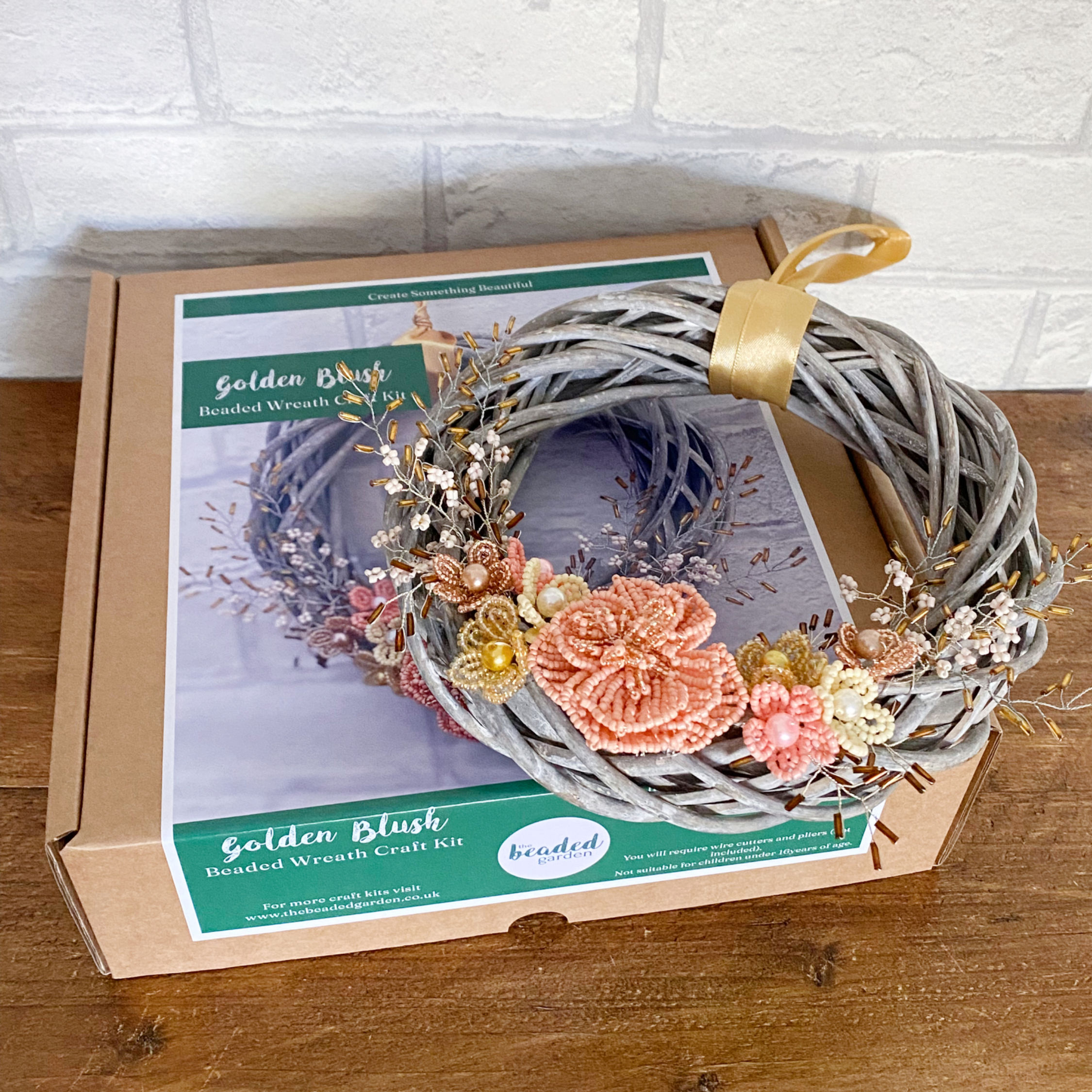 Golden Blush Wreath Craft Kit